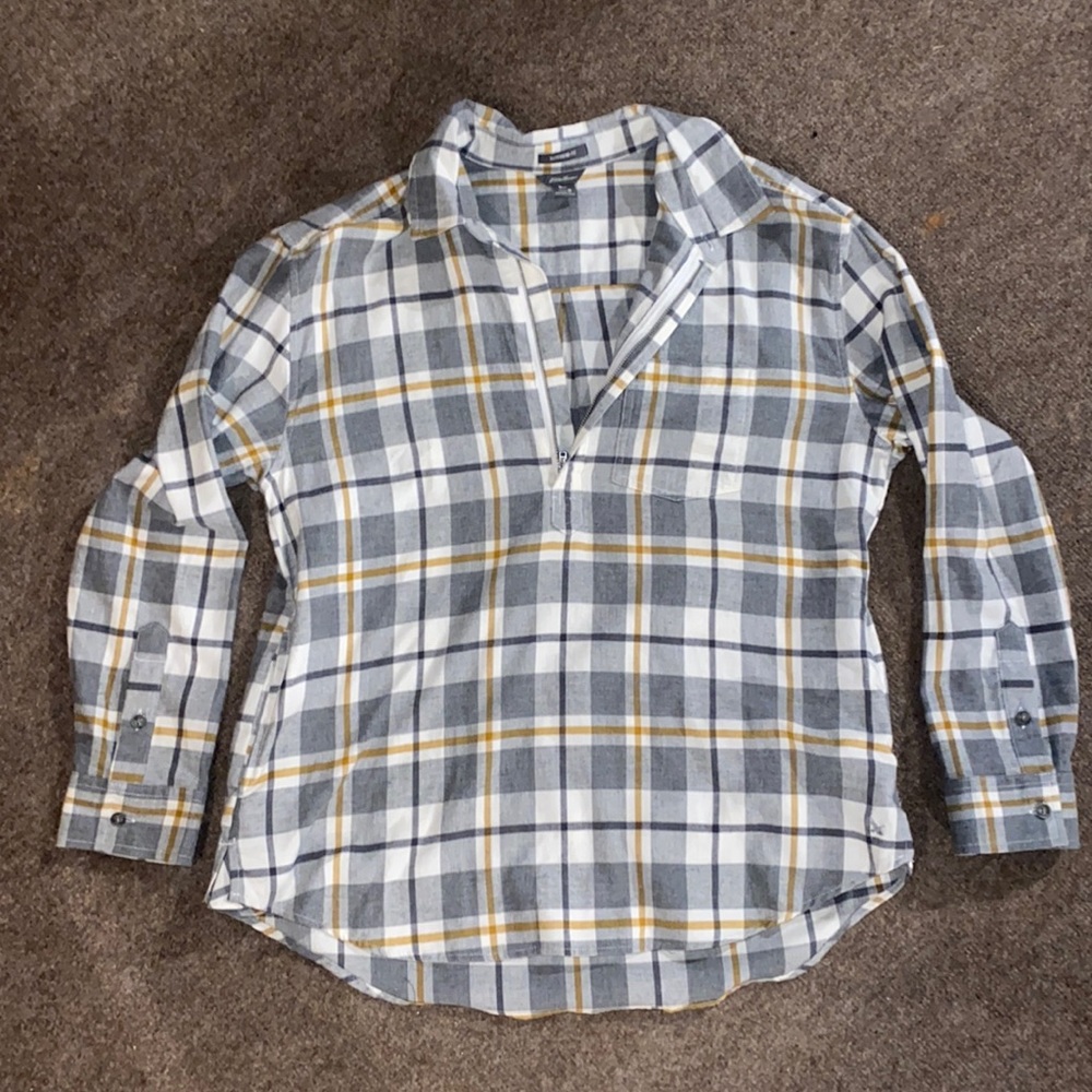 Eddie bauer zip flannel